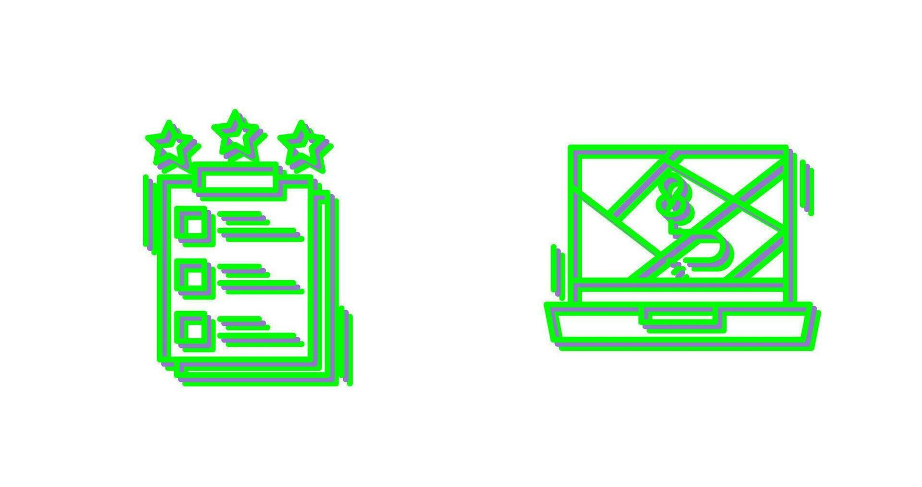 Project Features and Google Map Icon vector
