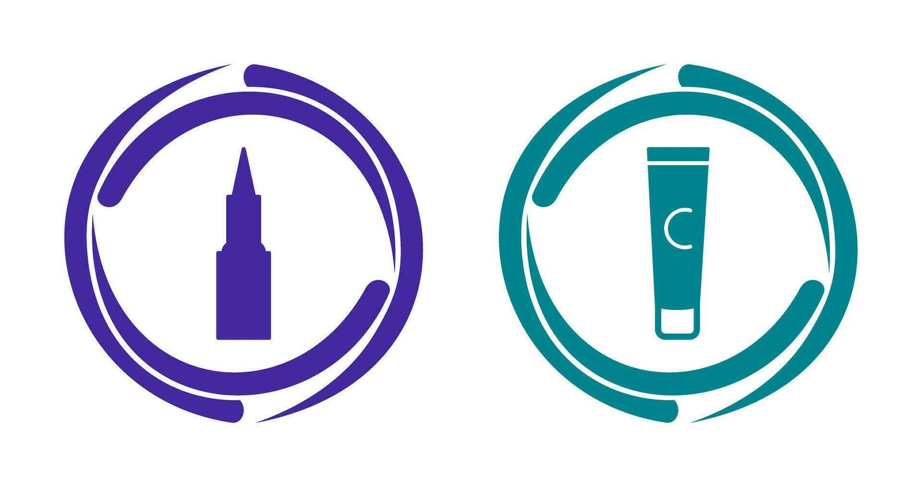 Kajal cosmetics and Conditioner  Icon vector
