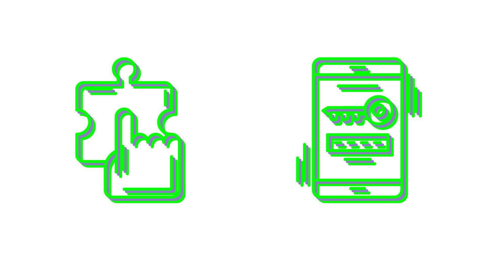 Quick Selection and One Time Password Icon vector