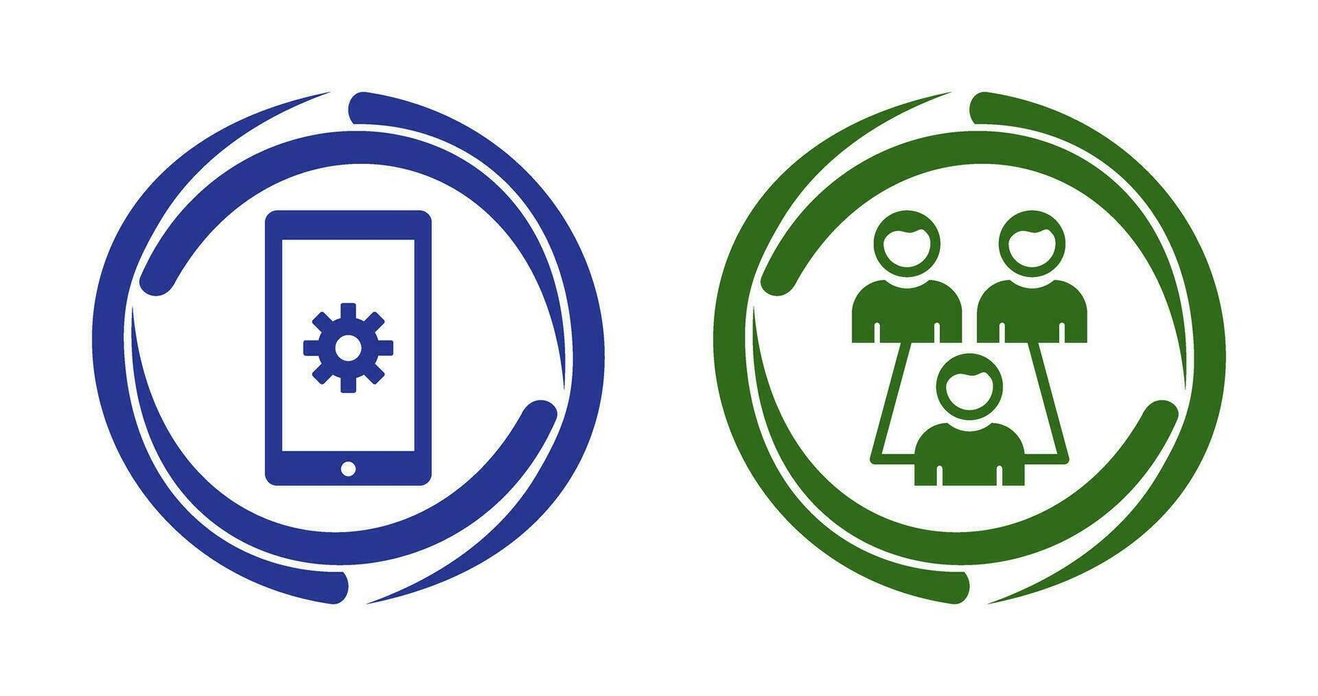 Network Settings and Connected Users Icon vector
