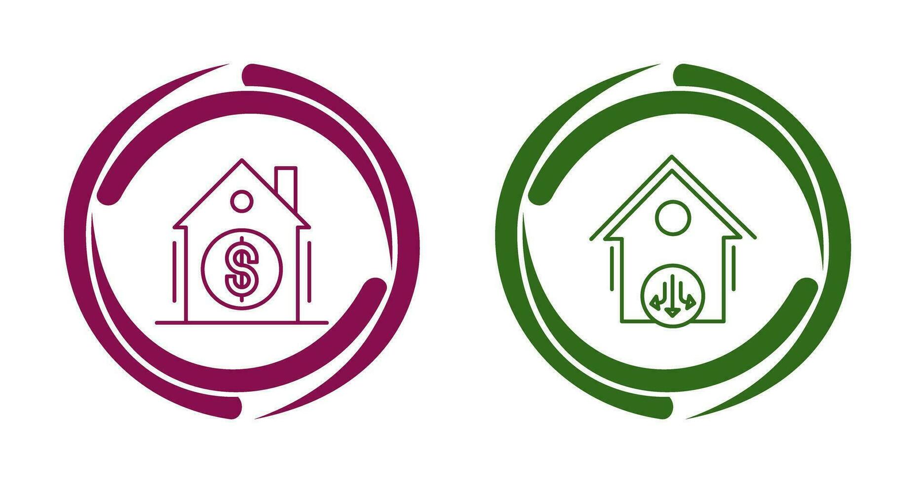 Dollar Sign and Circulation Icon vector