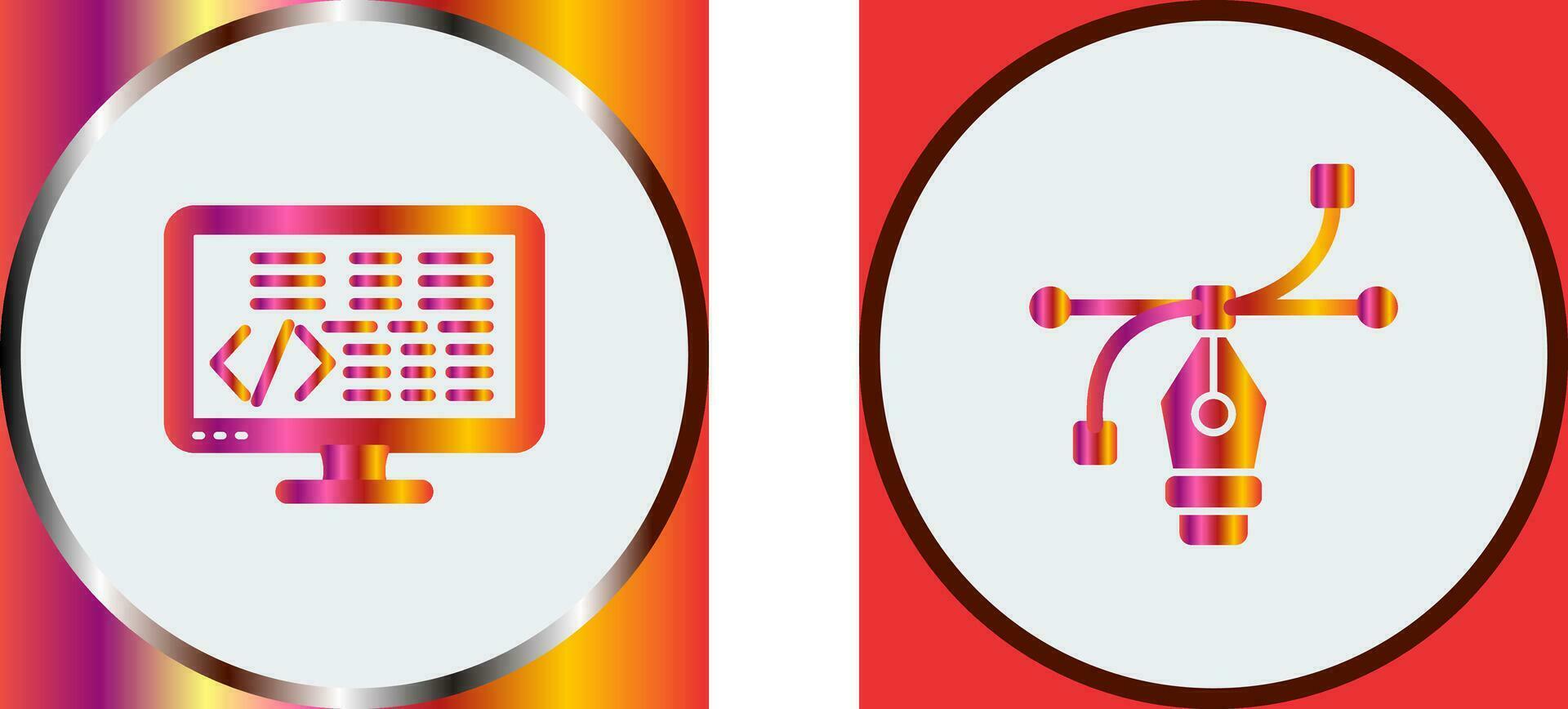 codificación y vector icono