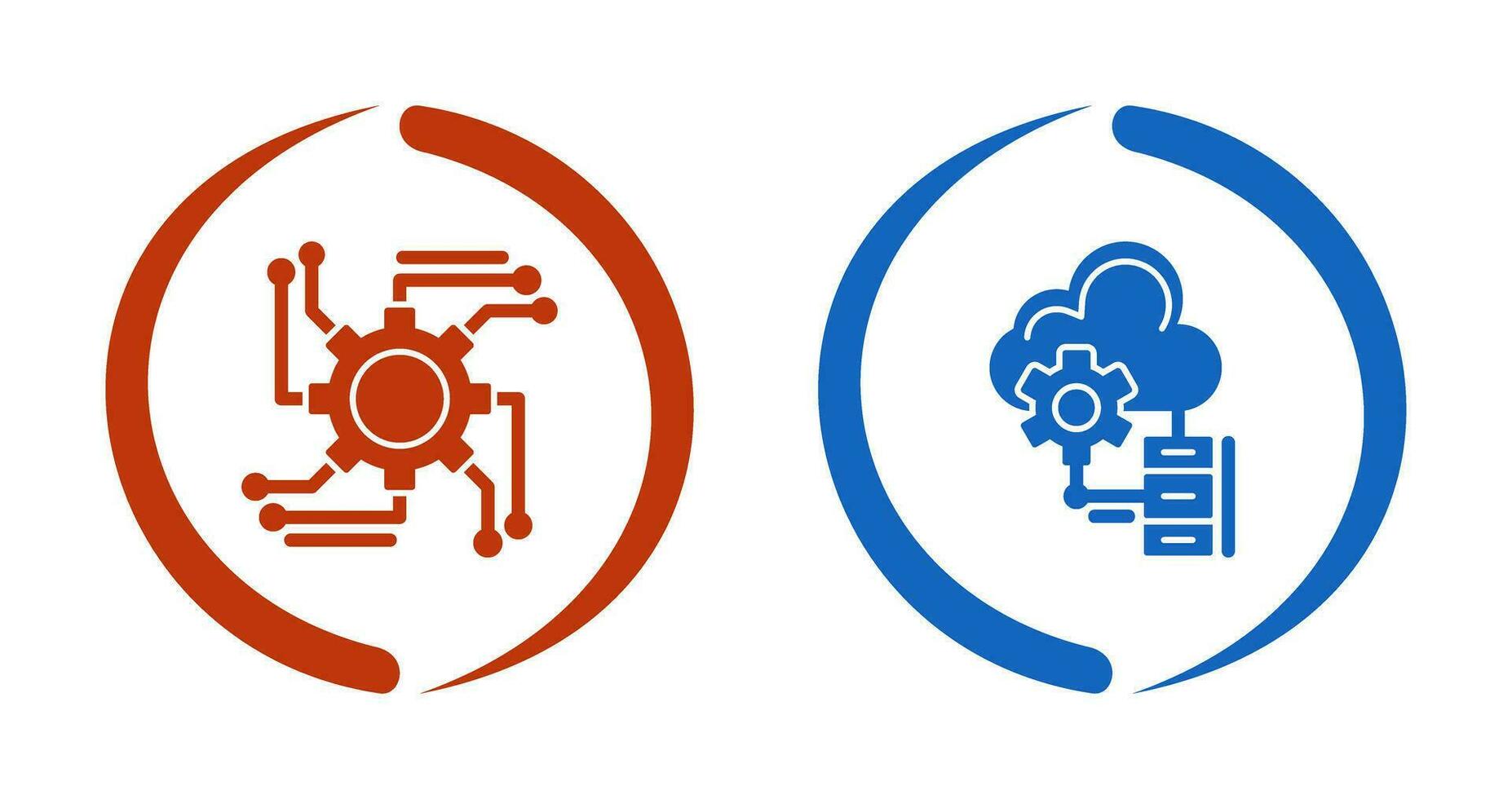 Automation and Big Data Icon vector