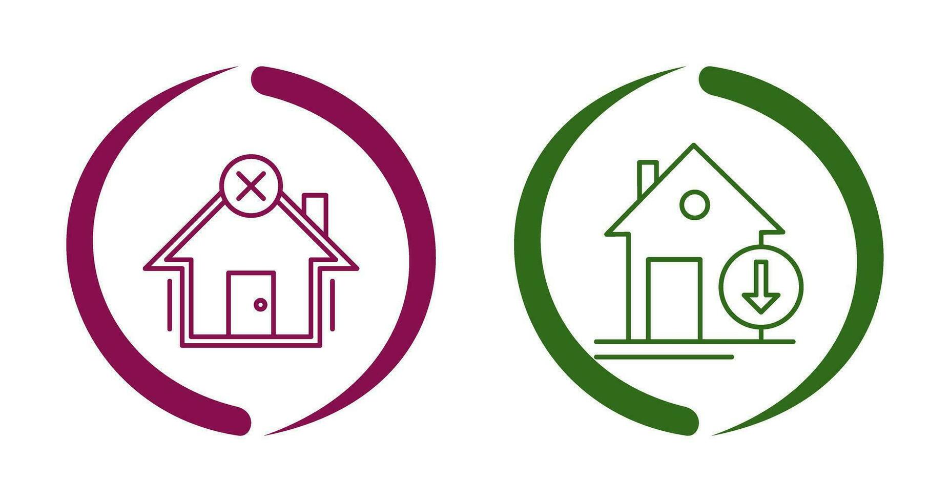Non Verify and Download Icon vector