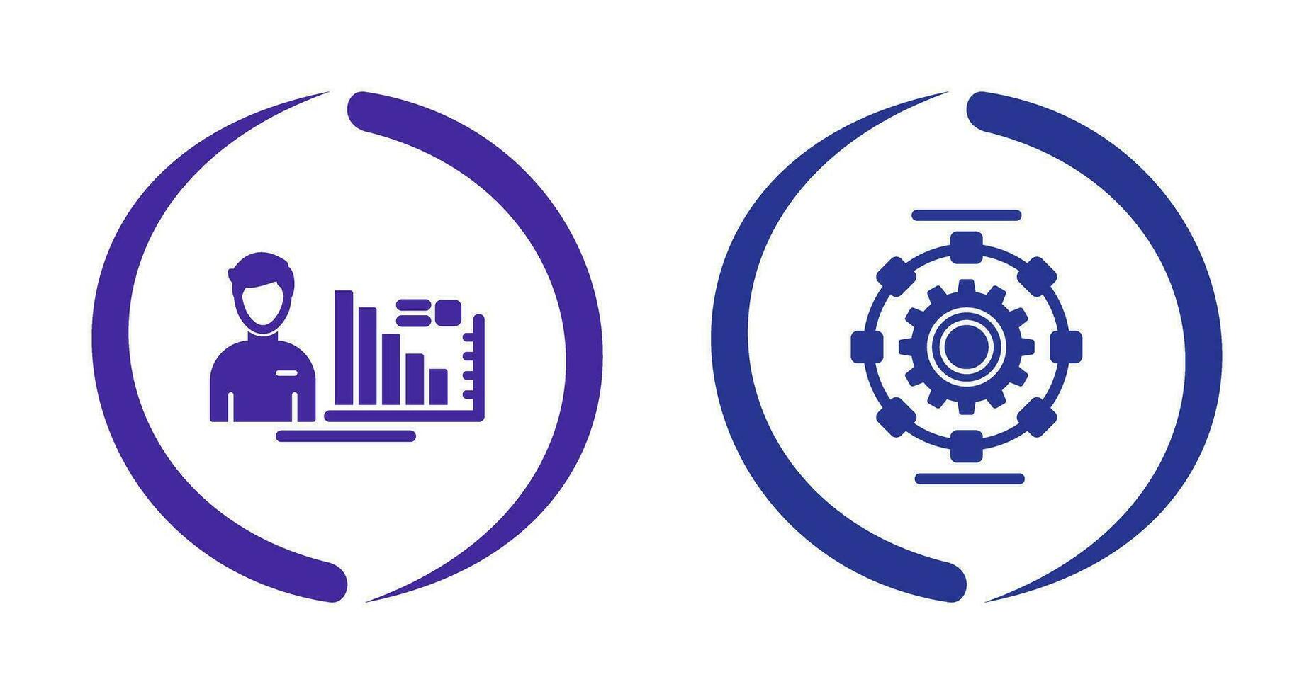 Consulting and Automated  Icon vector