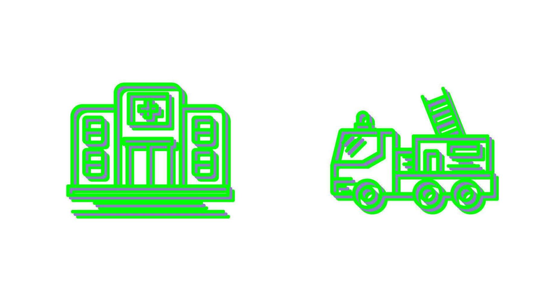 Ssd and Fire Truck Icon vector