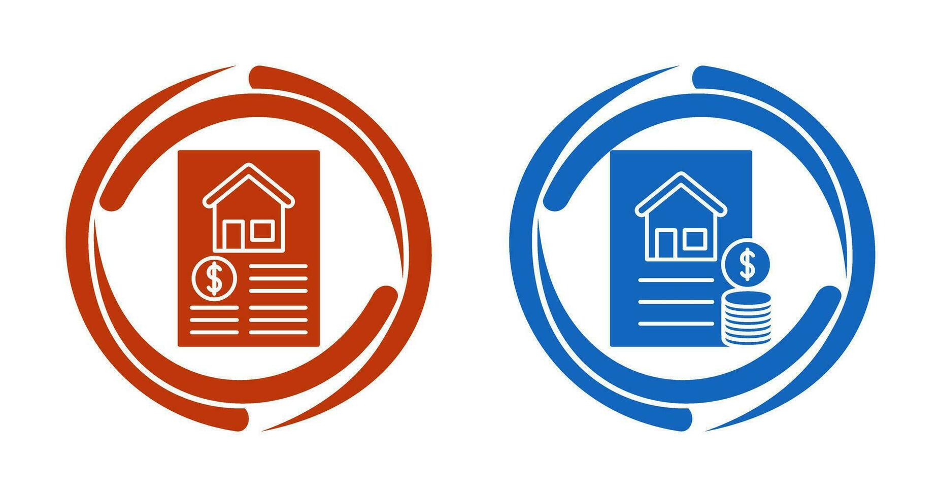 Document and Financial Icon vector