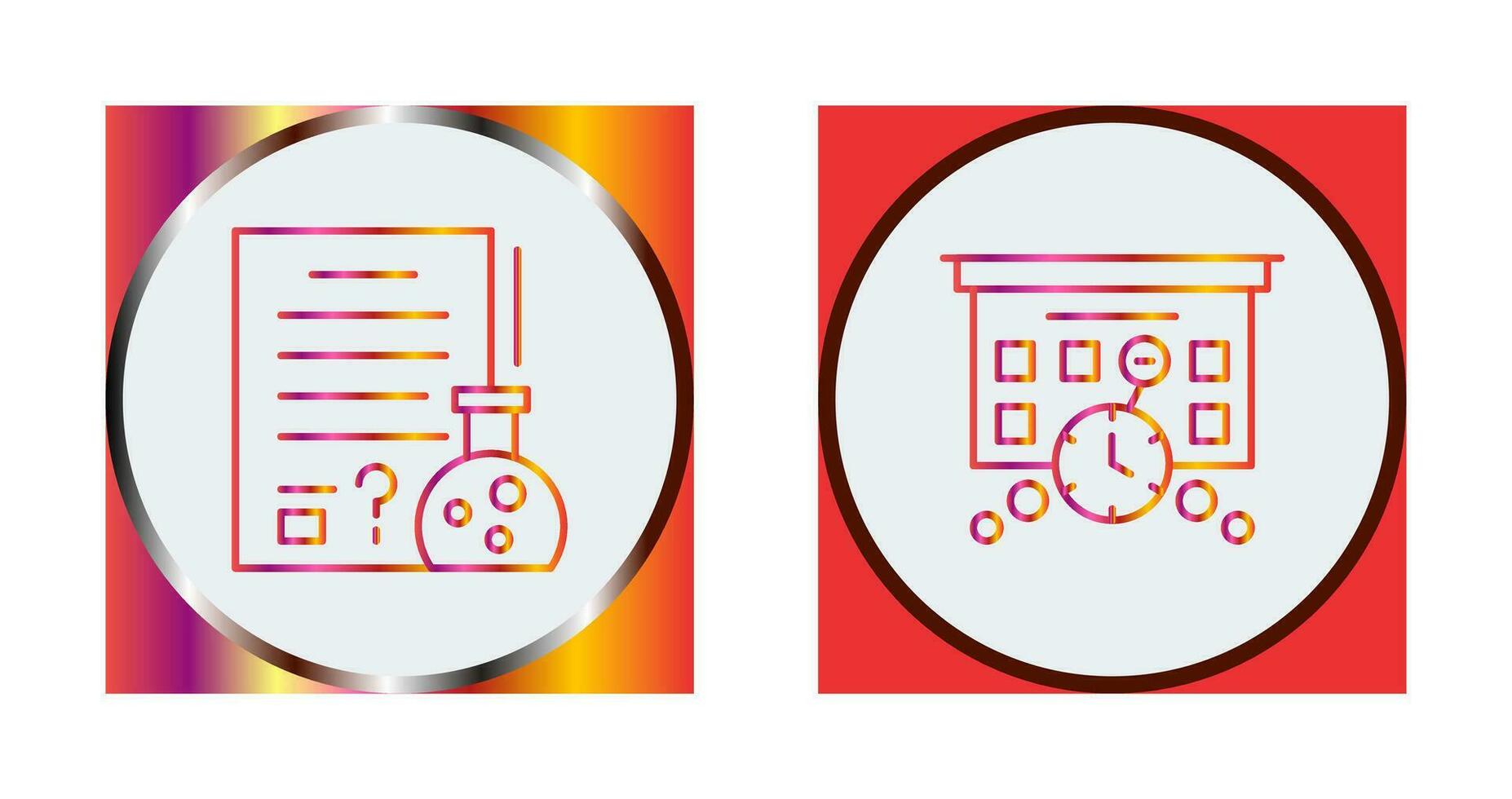 Hypothsis and Deadline Icon vector