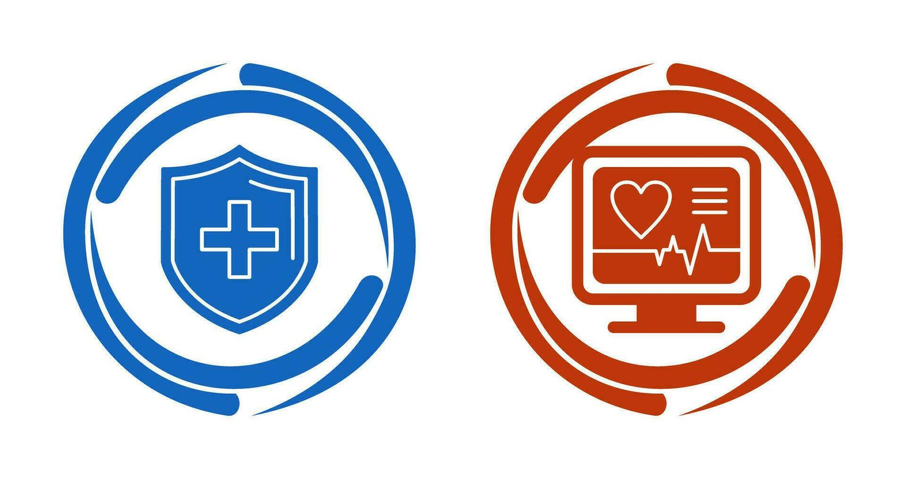 Protection and Plus Icon vector