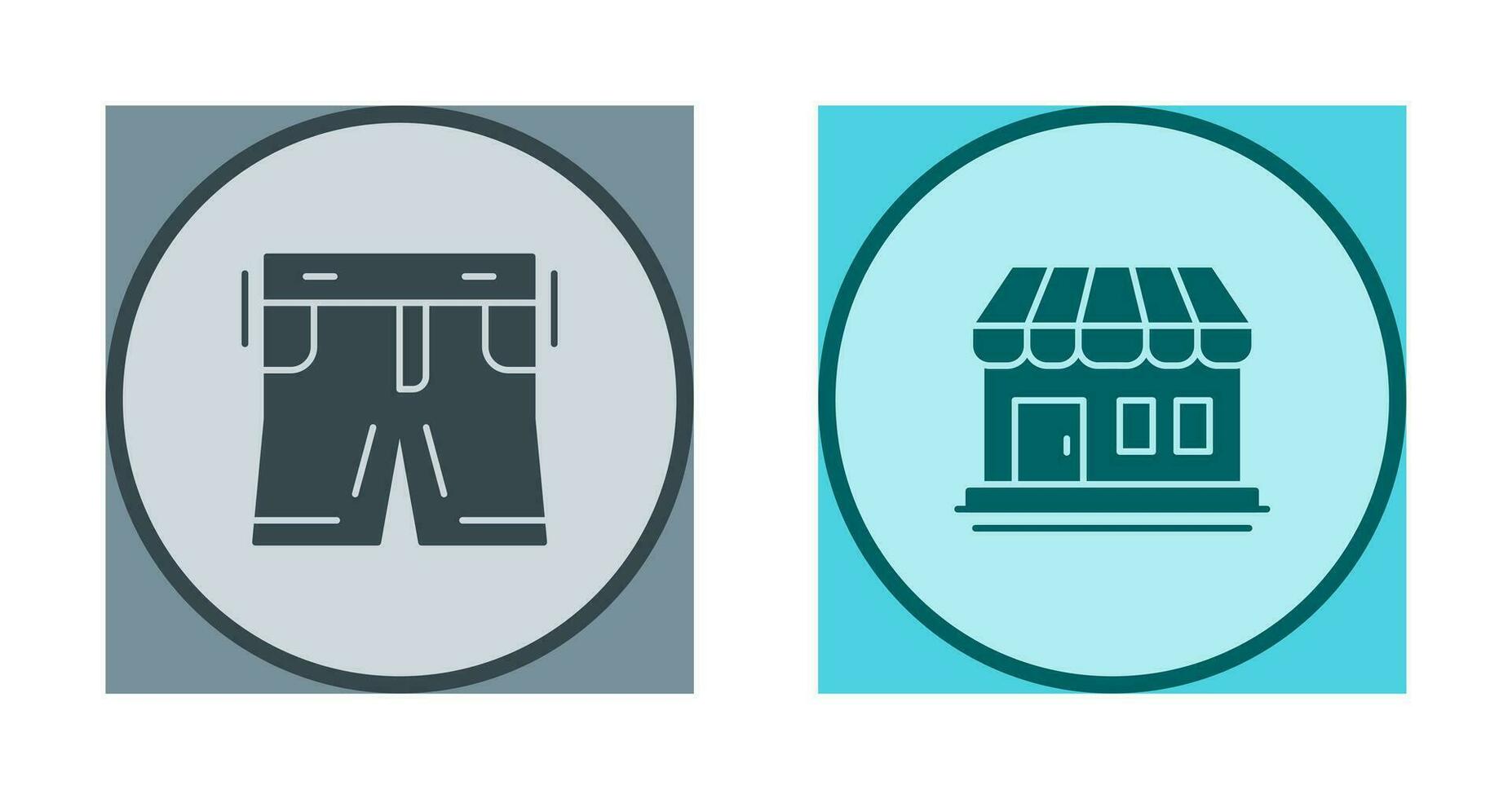 Shorts and Shop Icon vector
