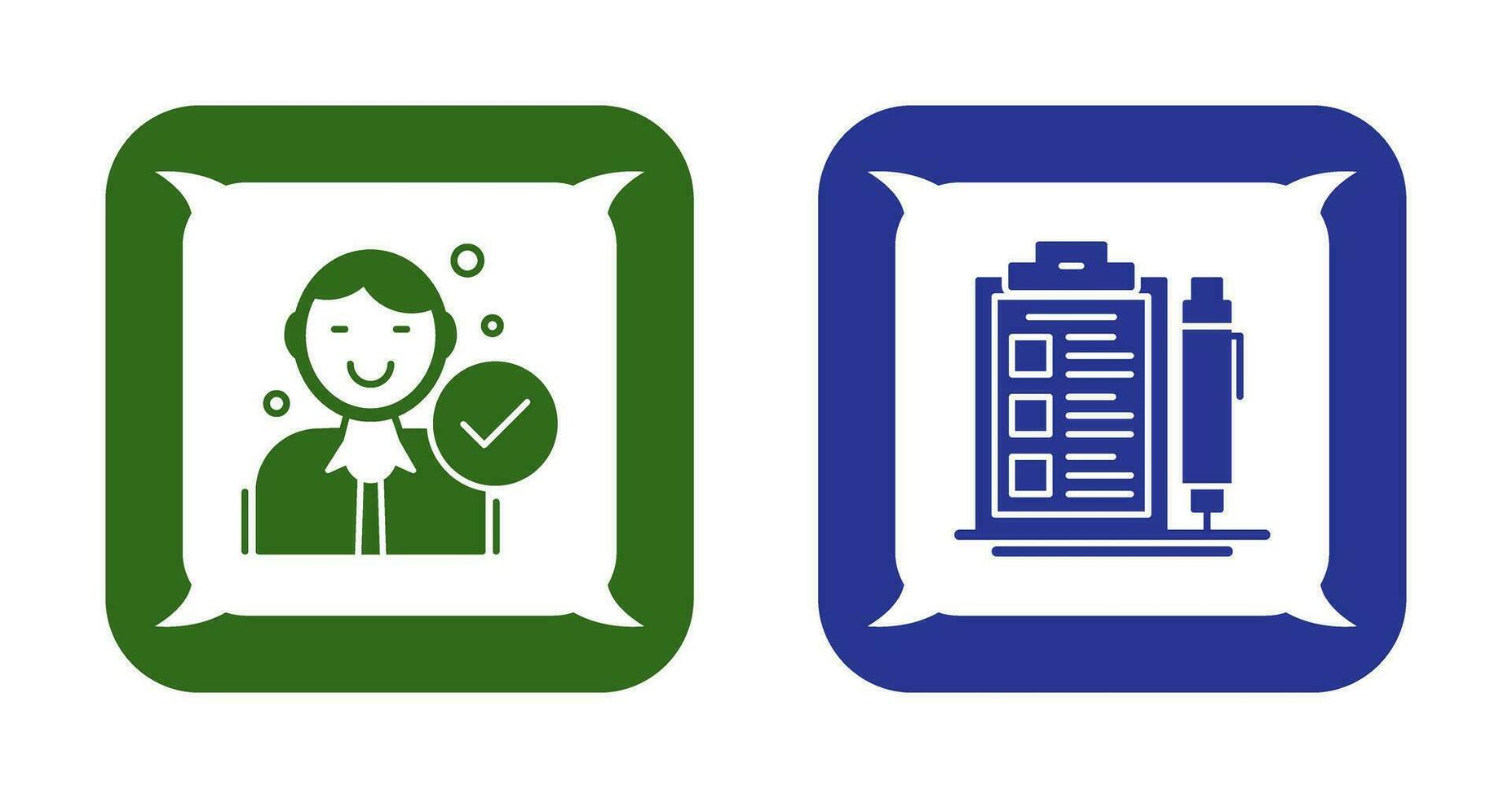 Hire and Check List Icon vector