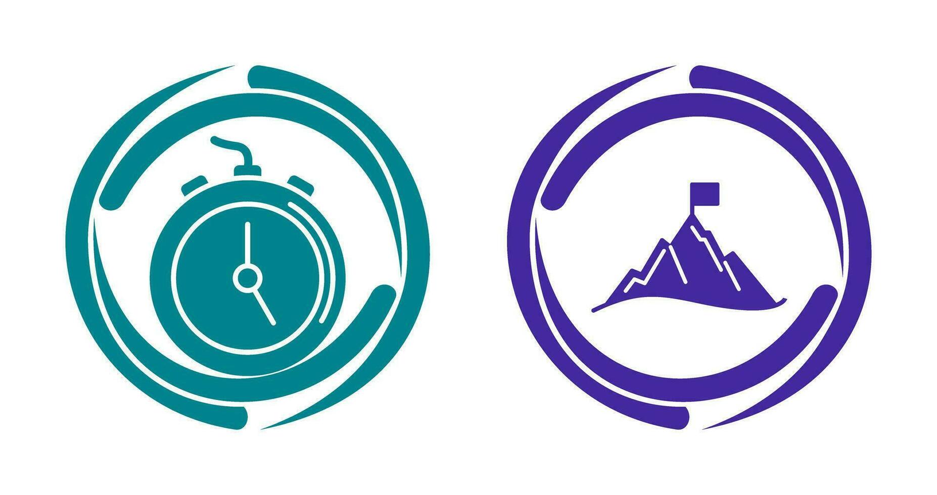 Deadline and Mission Icon vector