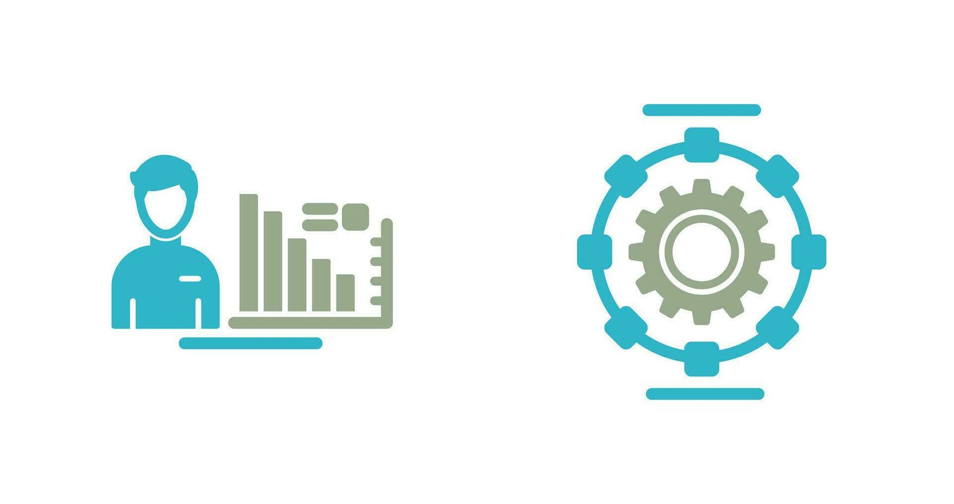 Consulting and Automated  Icon vector