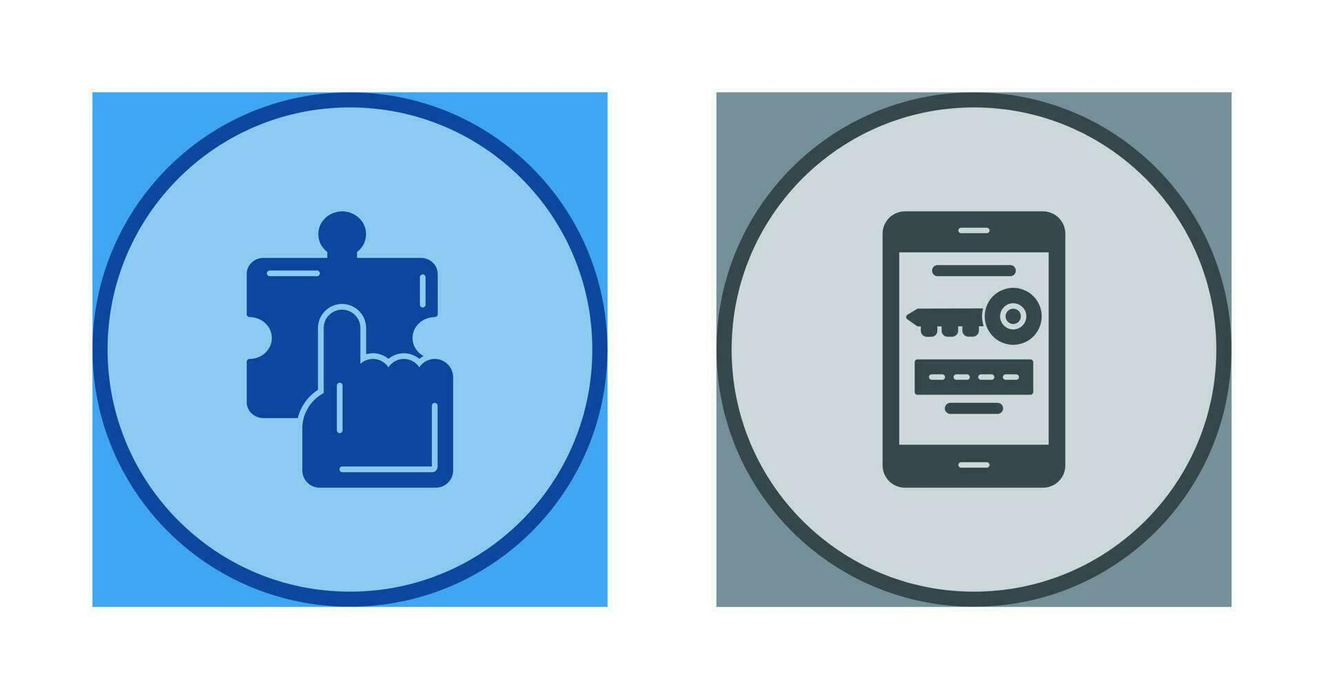 Quick Selection and One Time Password Icon vector