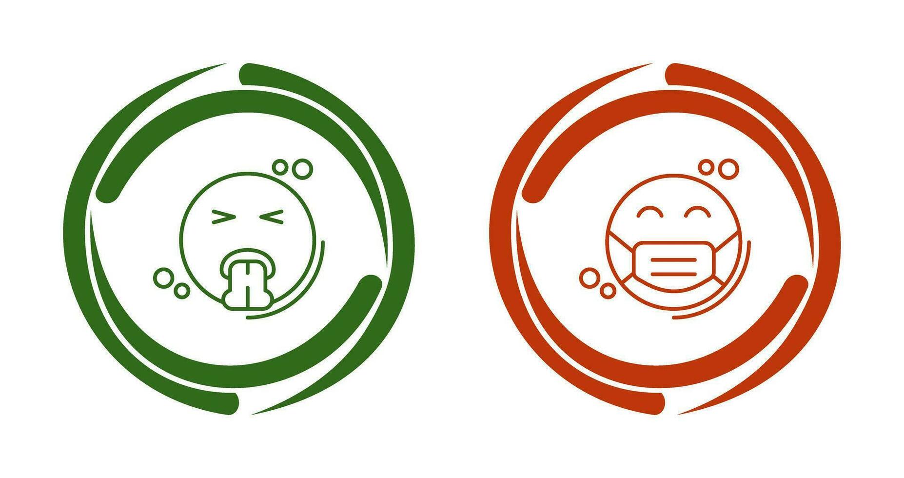 Vomit and Mask Icon vector