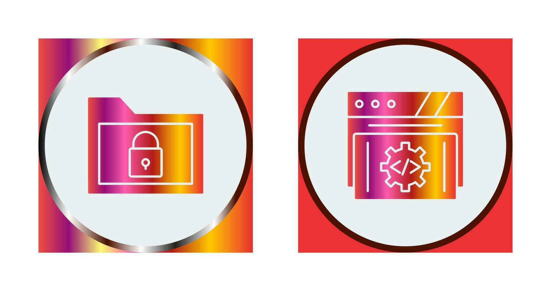 Folder and Development Icon vector