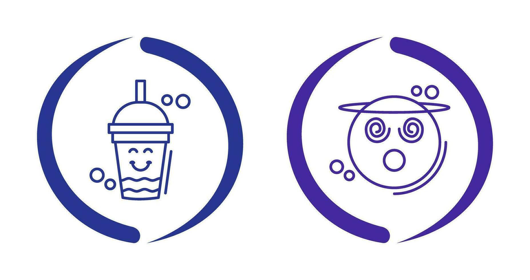 Drink and Dizzy Icon vector