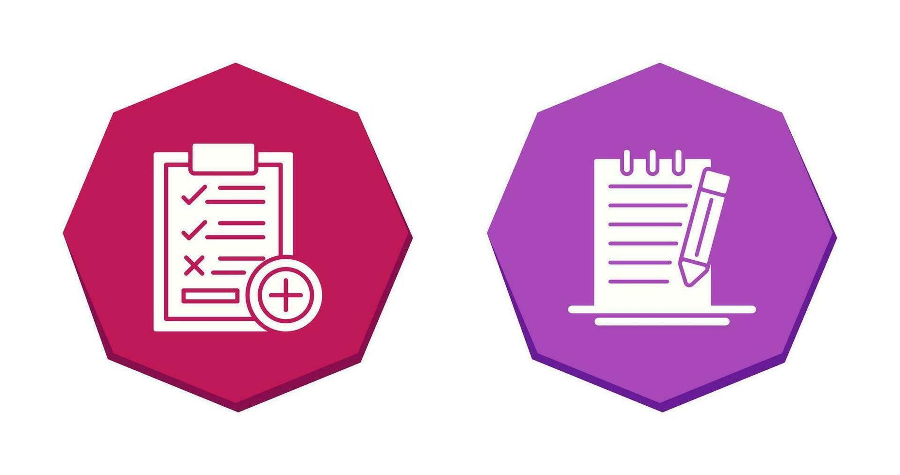 Medical Examination List and Check Up List Icon vector