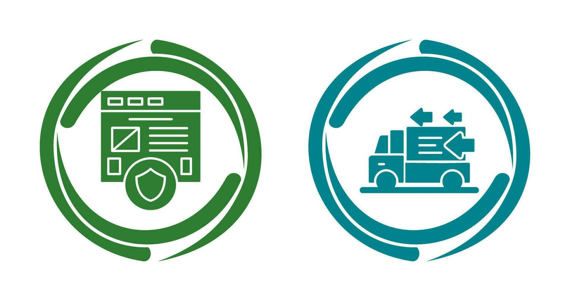 Secure and Order Return Icon vector