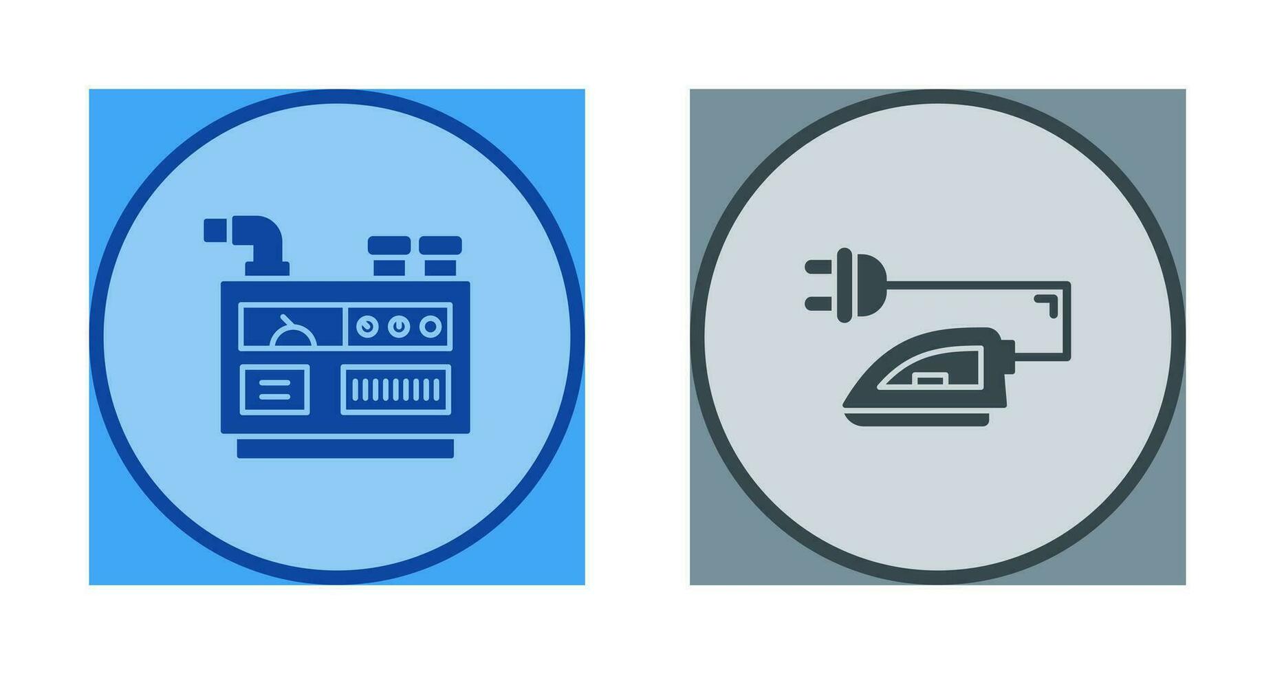 Generator and Iron Icon vector