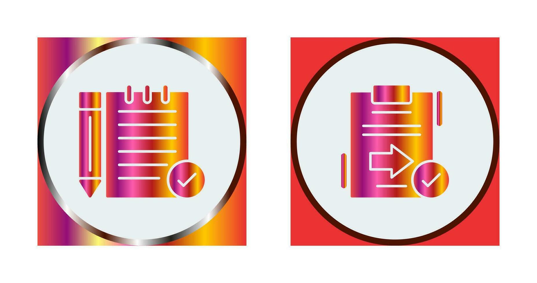 Check Notes and Send Icon vector