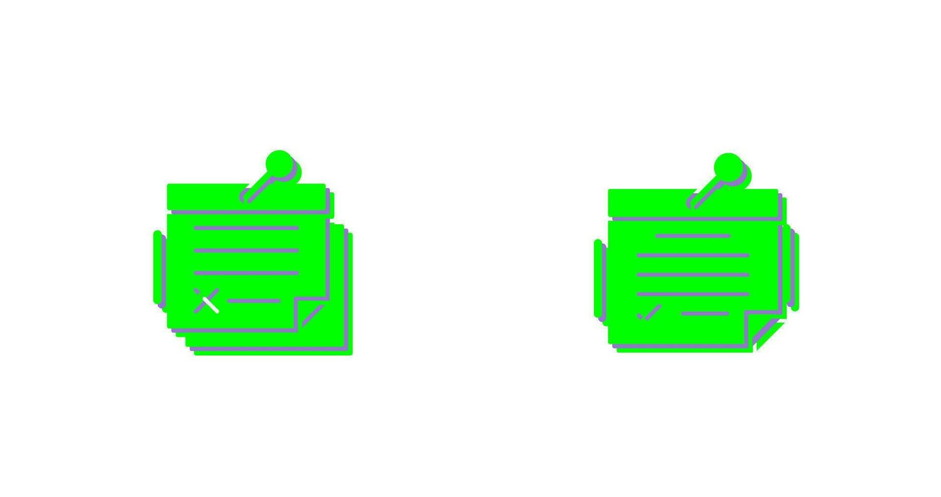Note and Note Icon vector