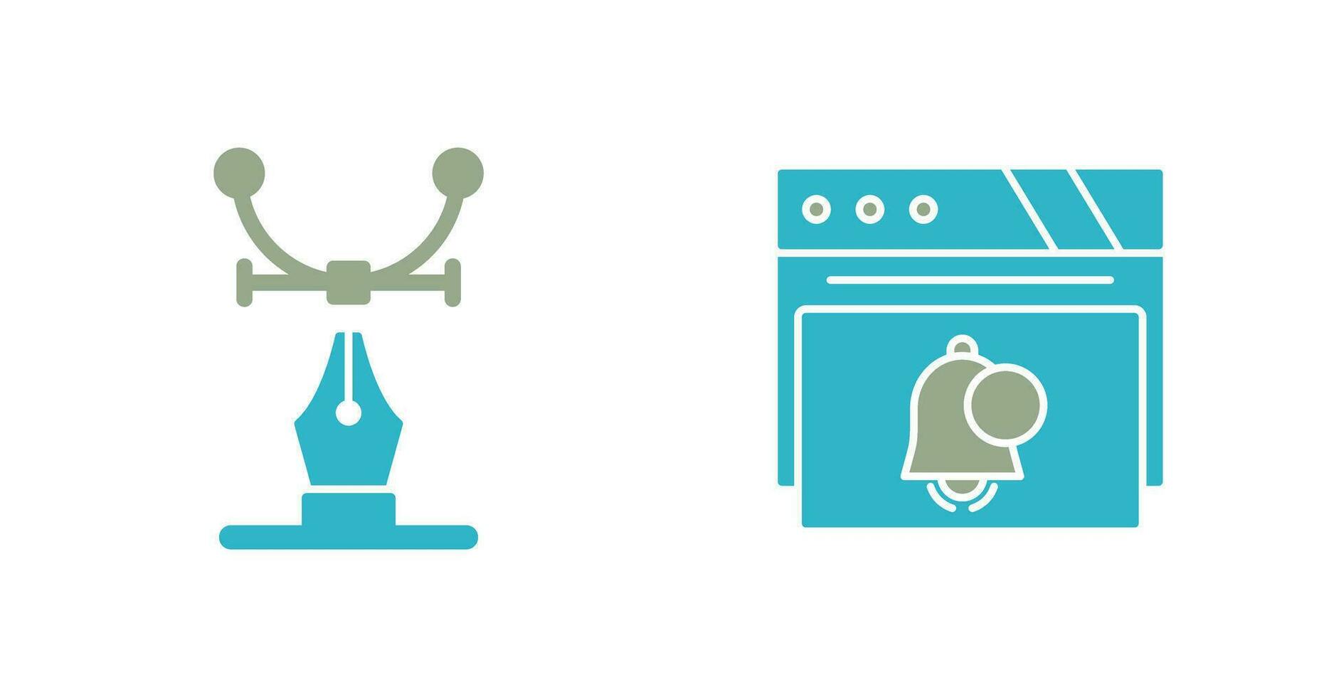 Web Design and Notification Icon vector