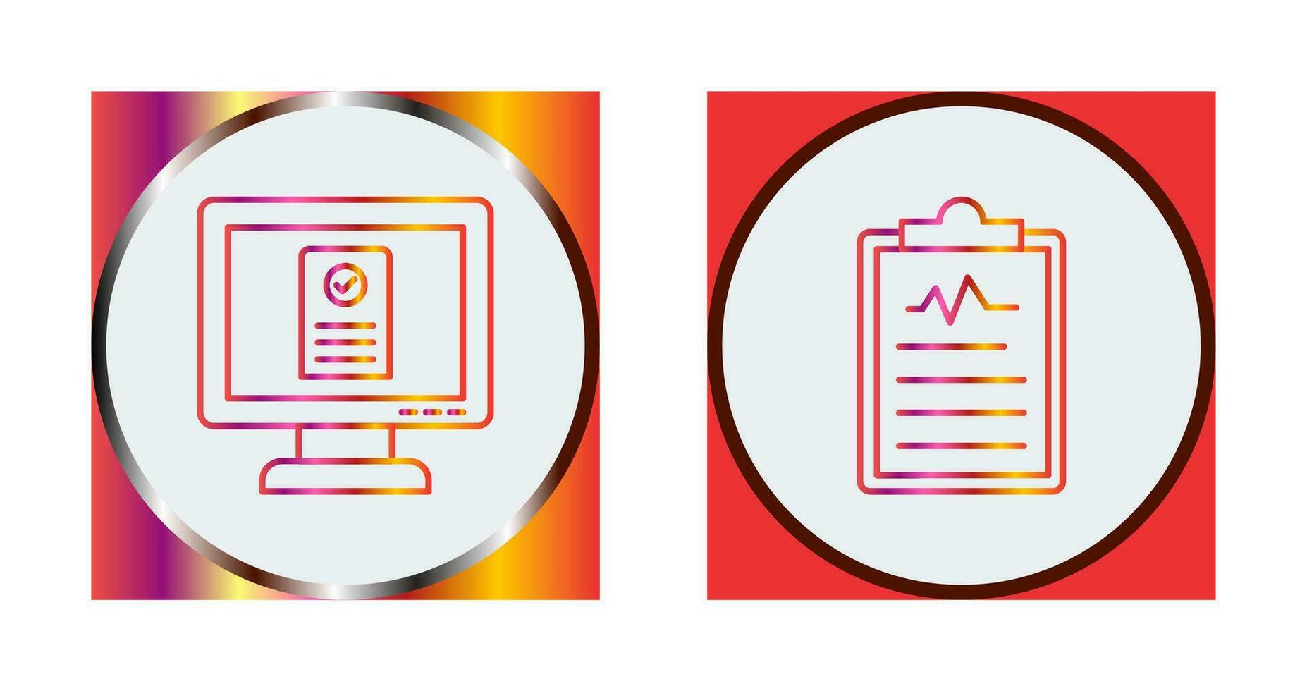Online appointment and Clipboard Icon vector