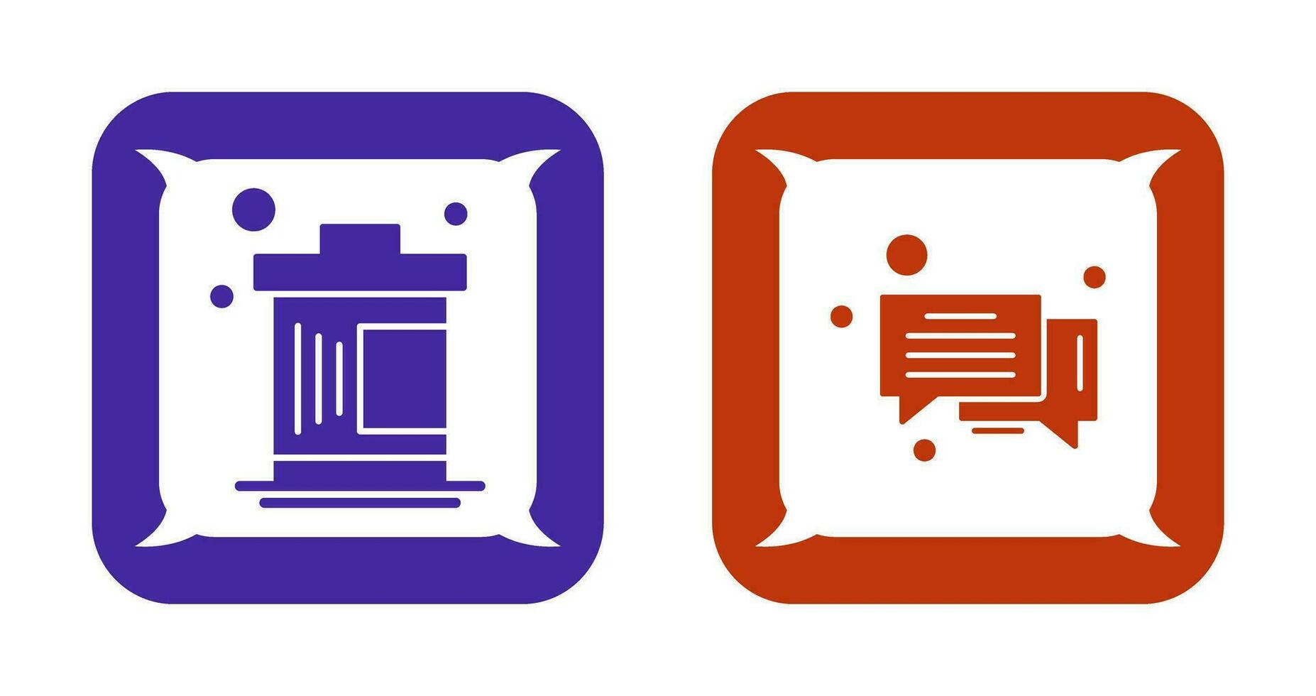 Delete and Message Bubble Icon vector