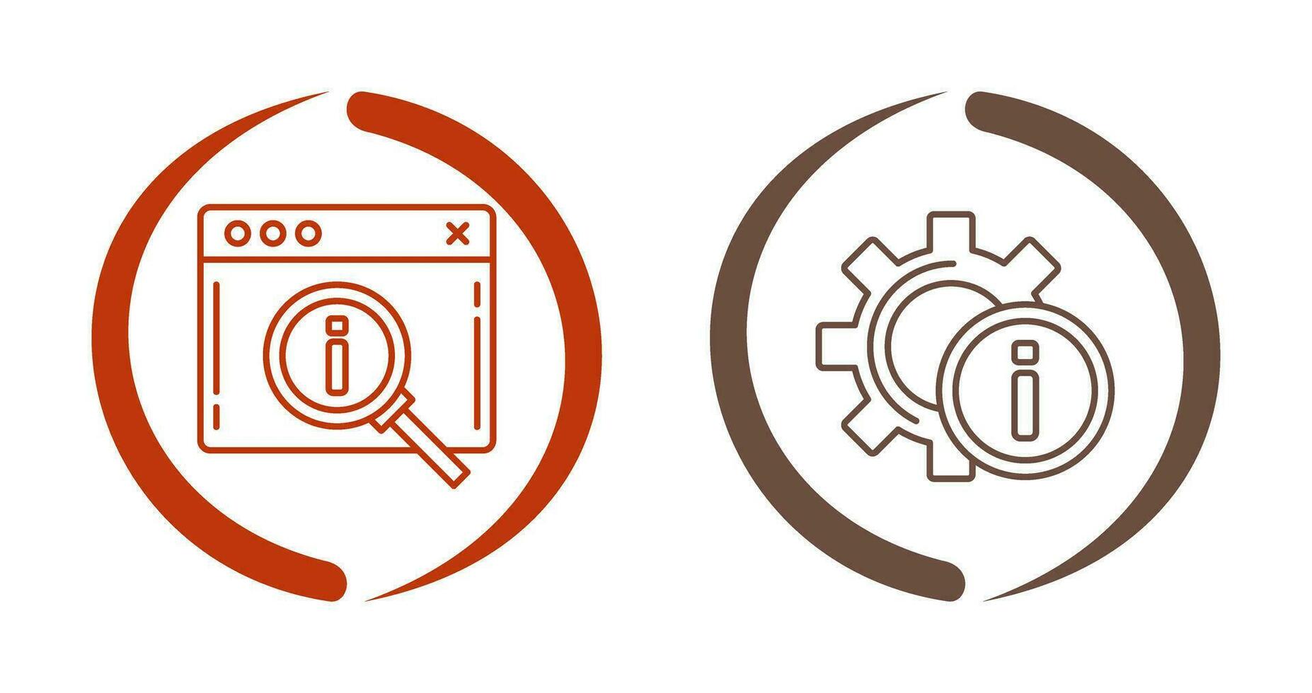 search and setting  Icon vector