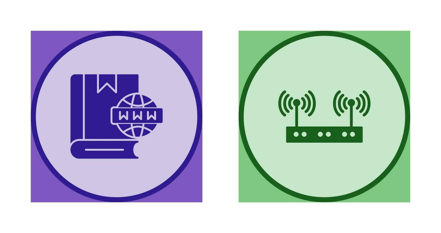 Website and Wireless Icon vector