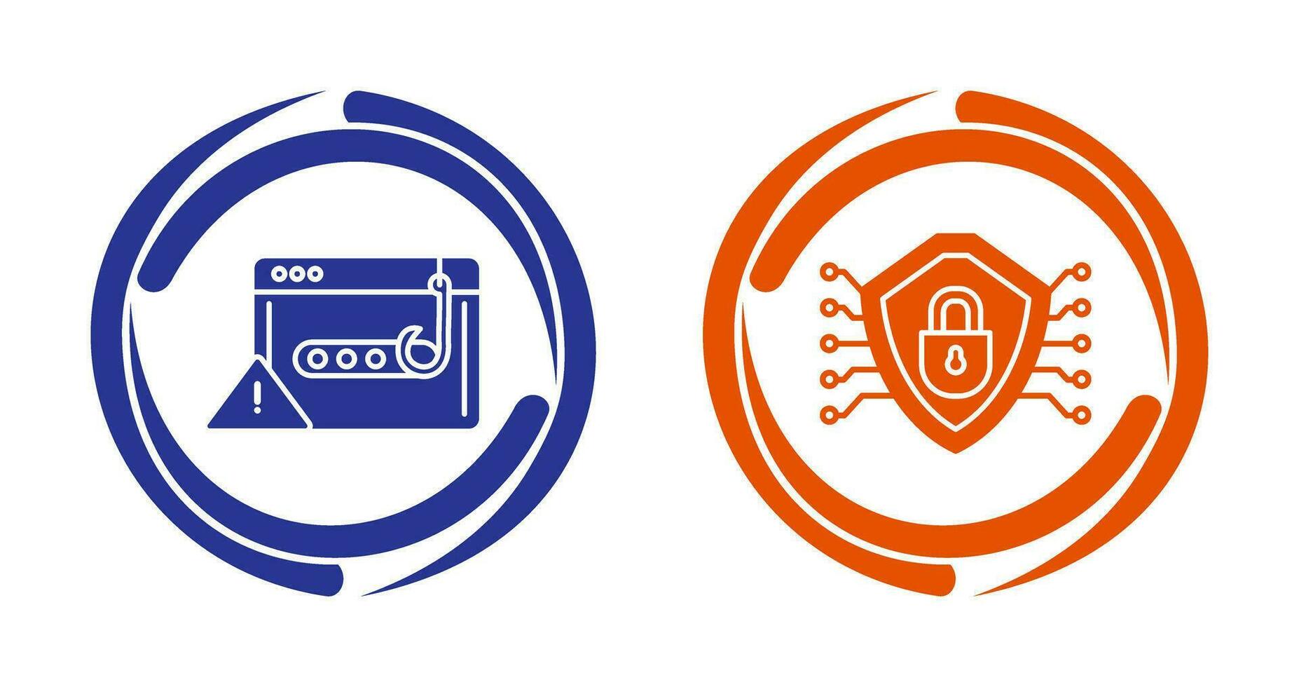 Phishing Password and Security Icon vector
