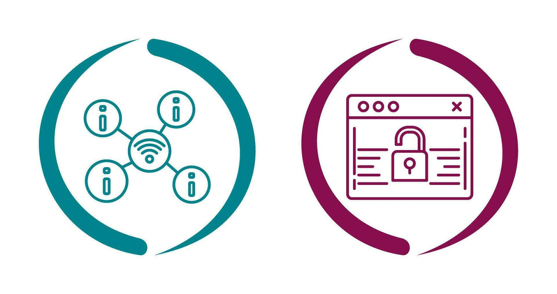 wifi and password Icon vector