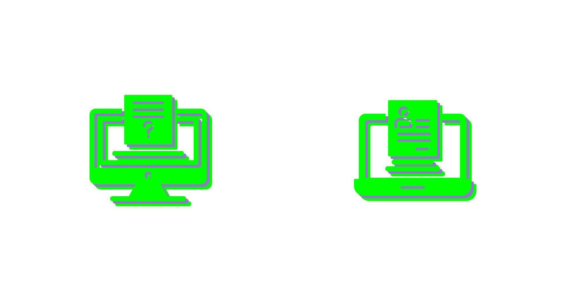 examen y registro icono vector