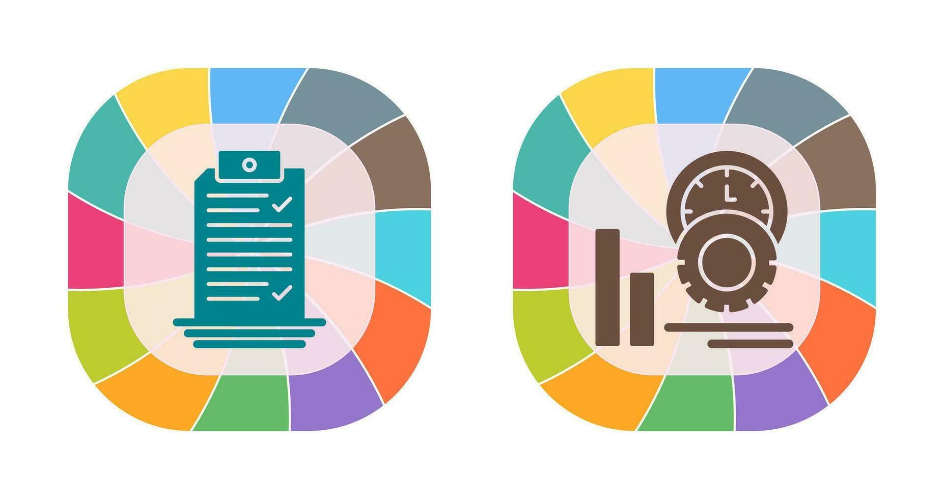 Check List and Performance Icon vector