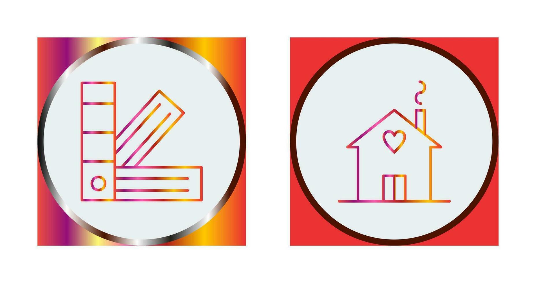 House and Pantone  Icon vector