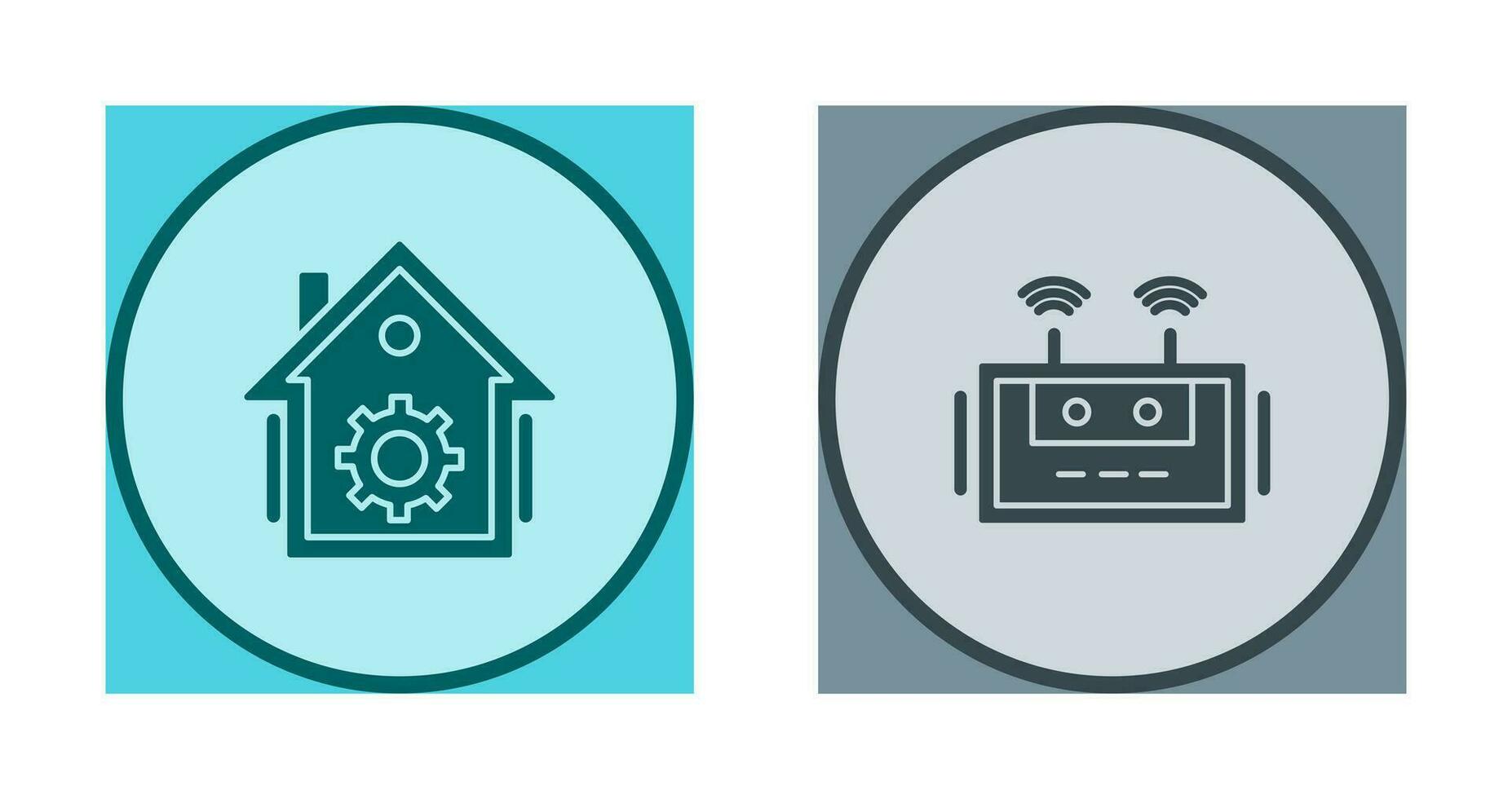 Home Automation and Router Icon vector