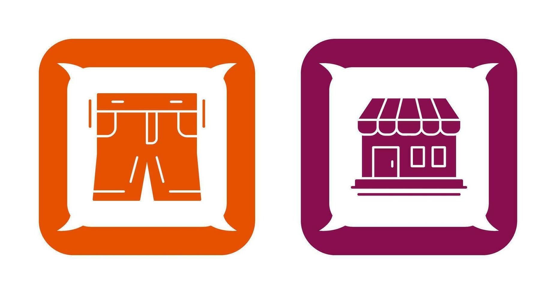 Shorts and Shop Icon vector