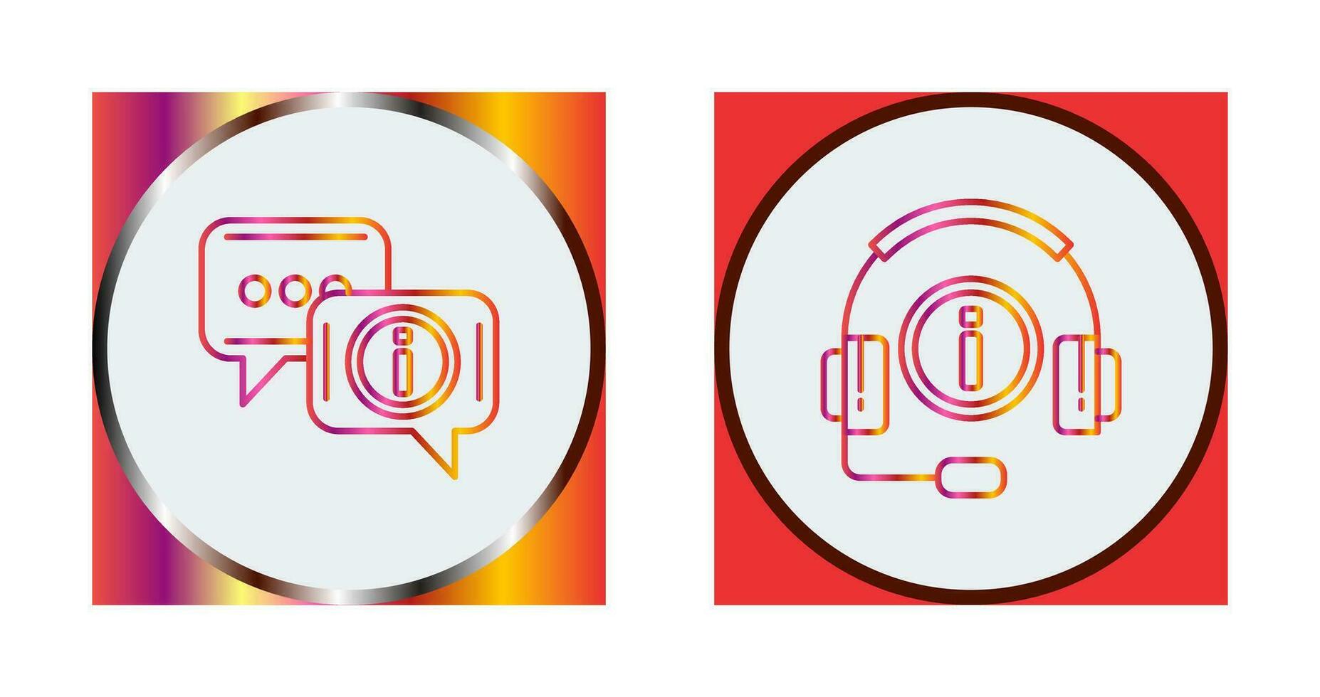 chat box and informatiion Icon vector