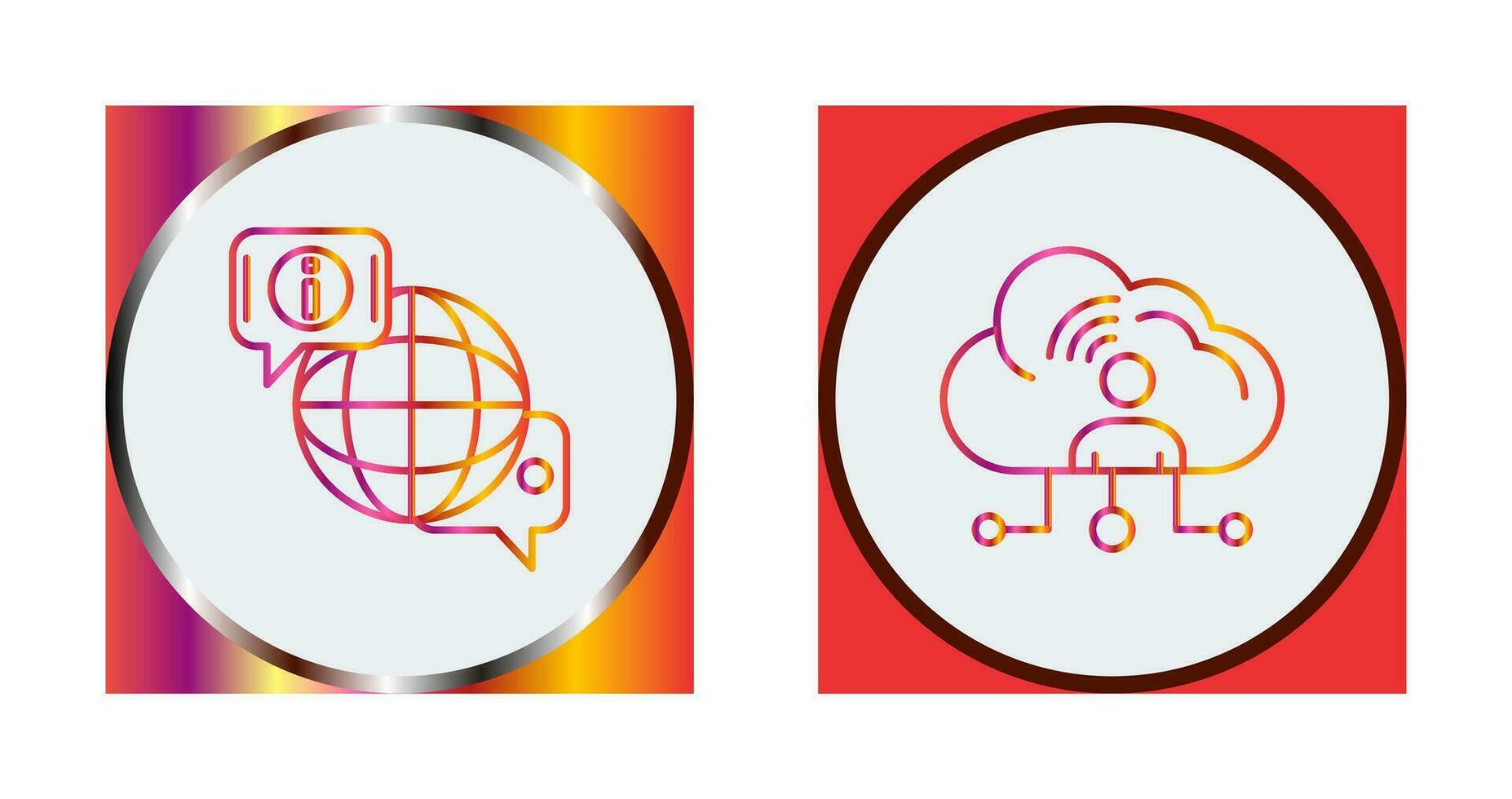 chat and network Icon vector