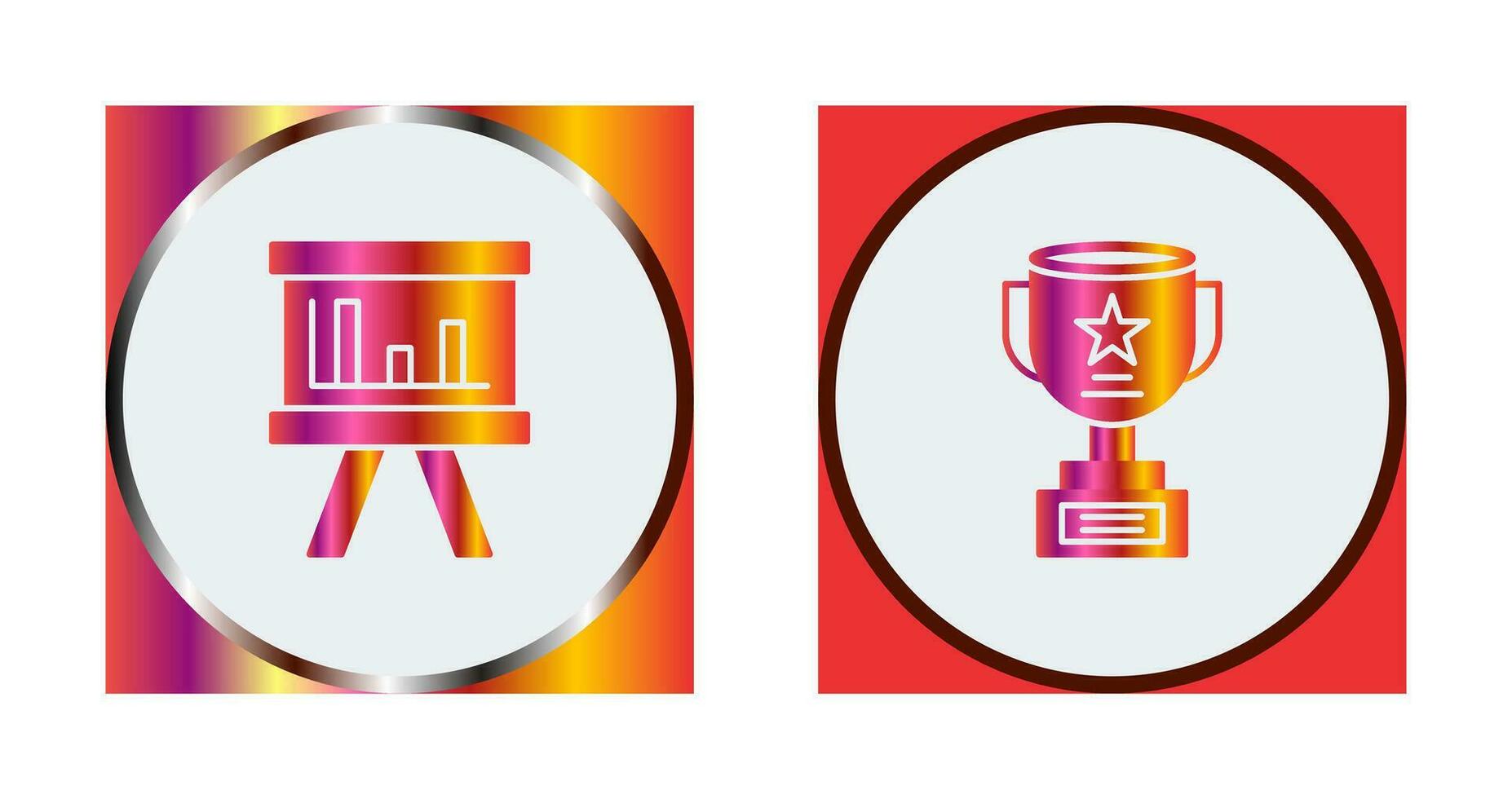 Board and Trophy Icon vector