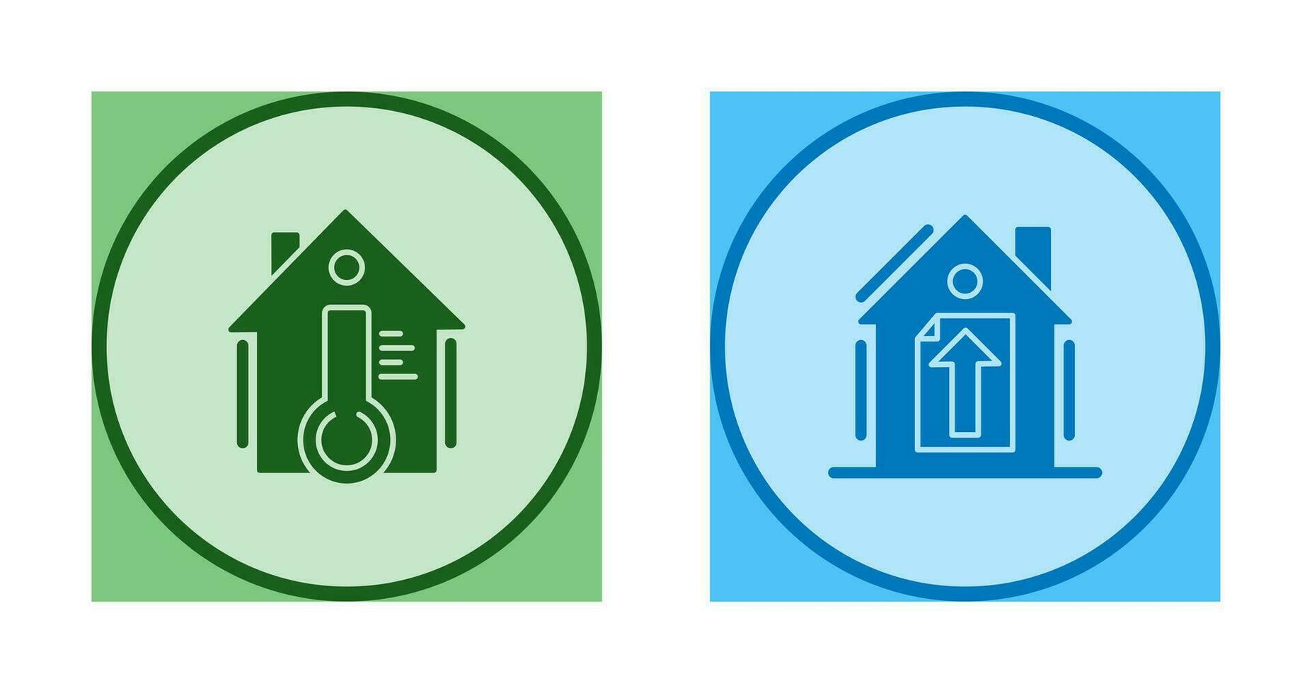 Temperature and Upload Icon vector