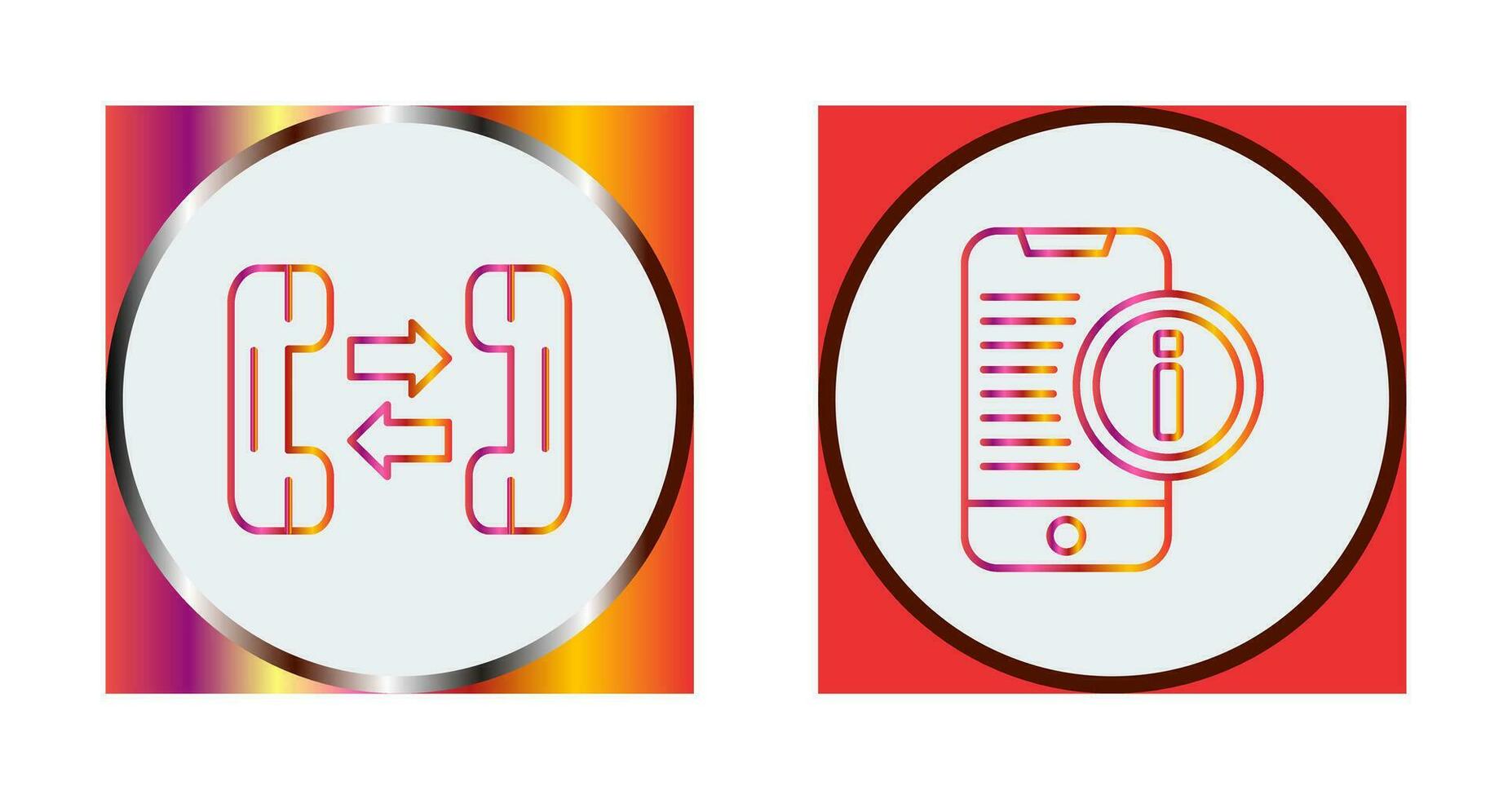 phone call and smartphone Icon vector