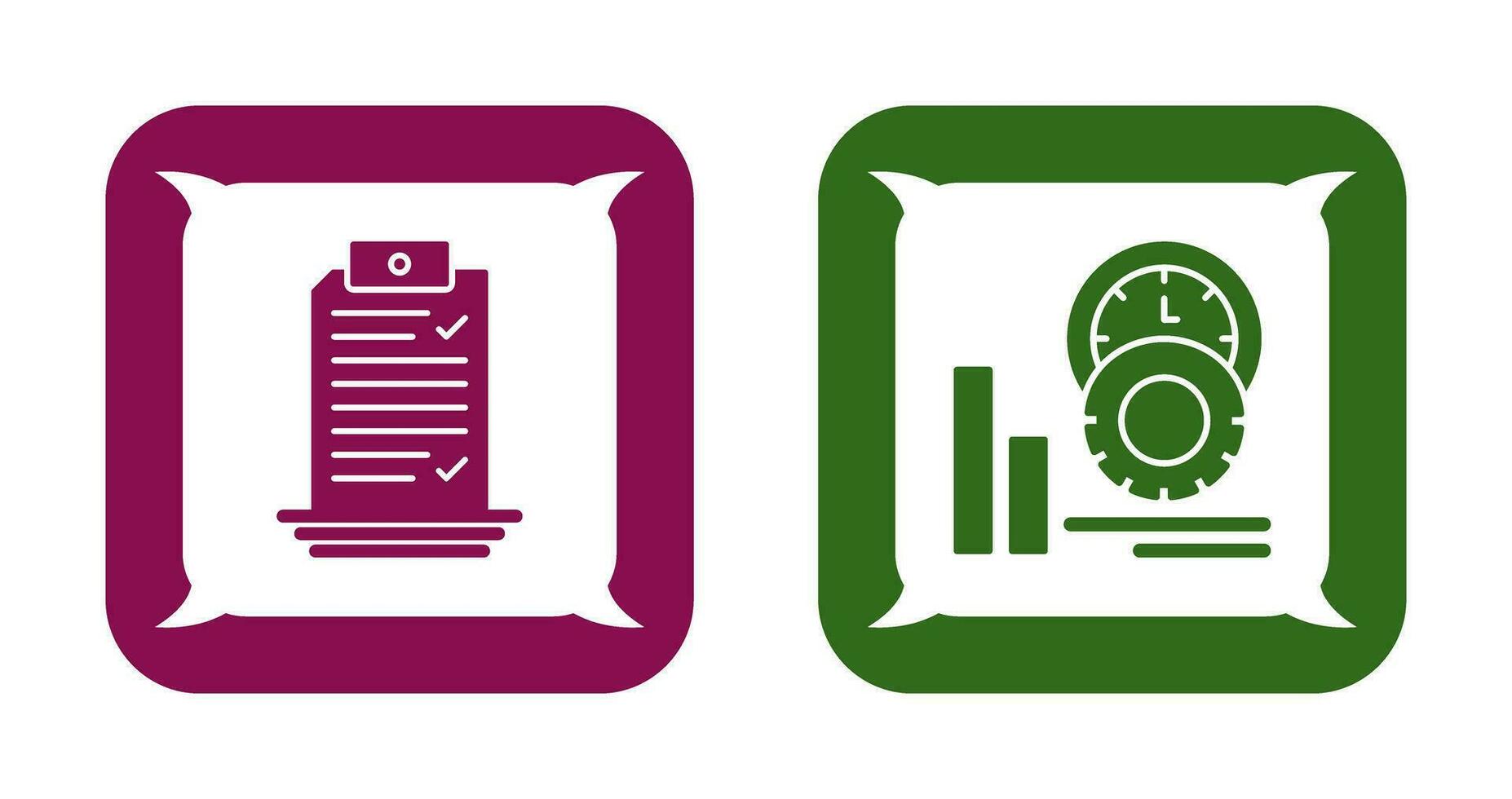 Check List and Performance Icon vector