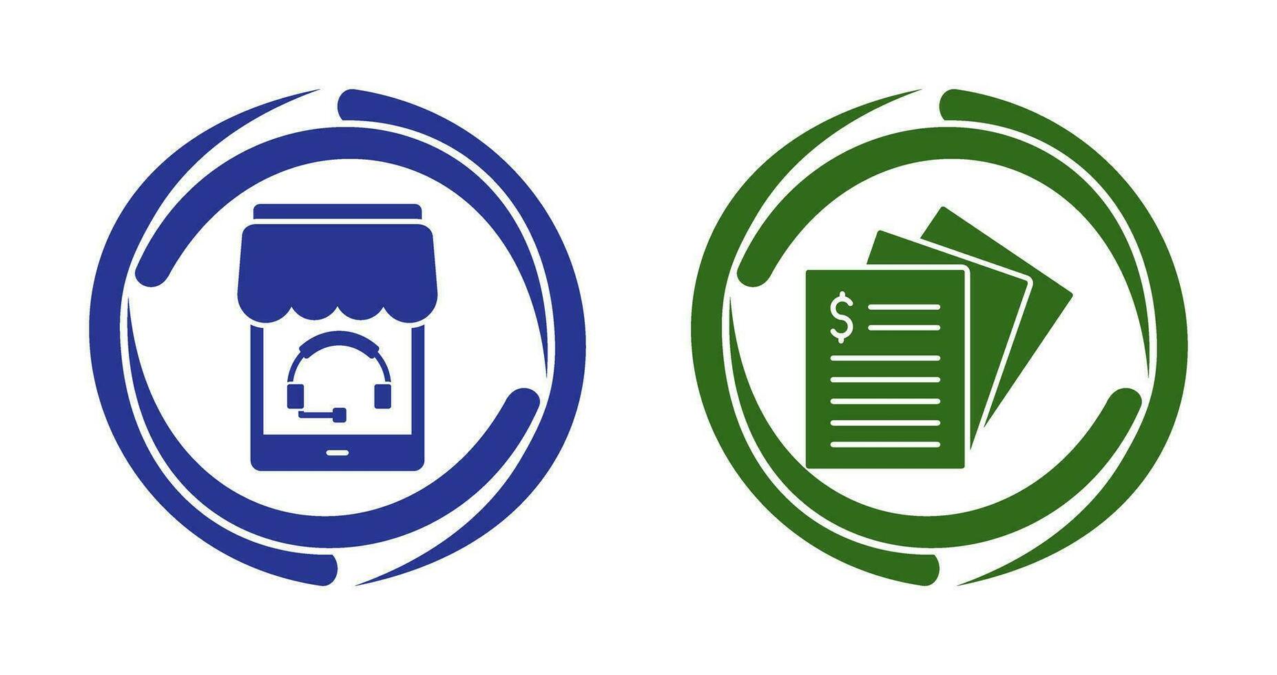 Support and Invoice Icon vector