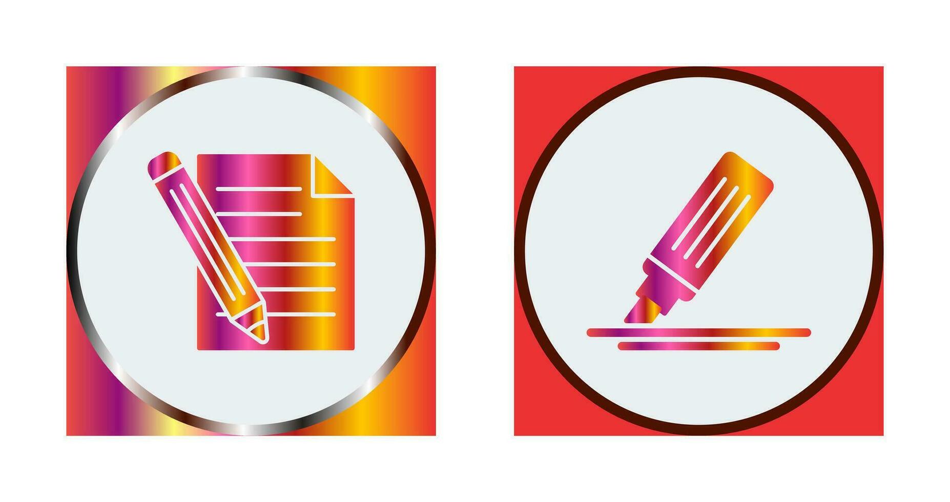 Pencil and MarkerSnack and Money Icon vector