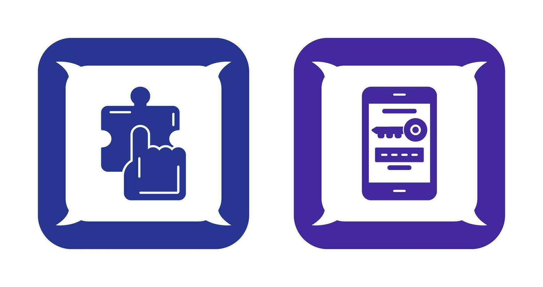 Quick Selection and One Time Password Icon vector