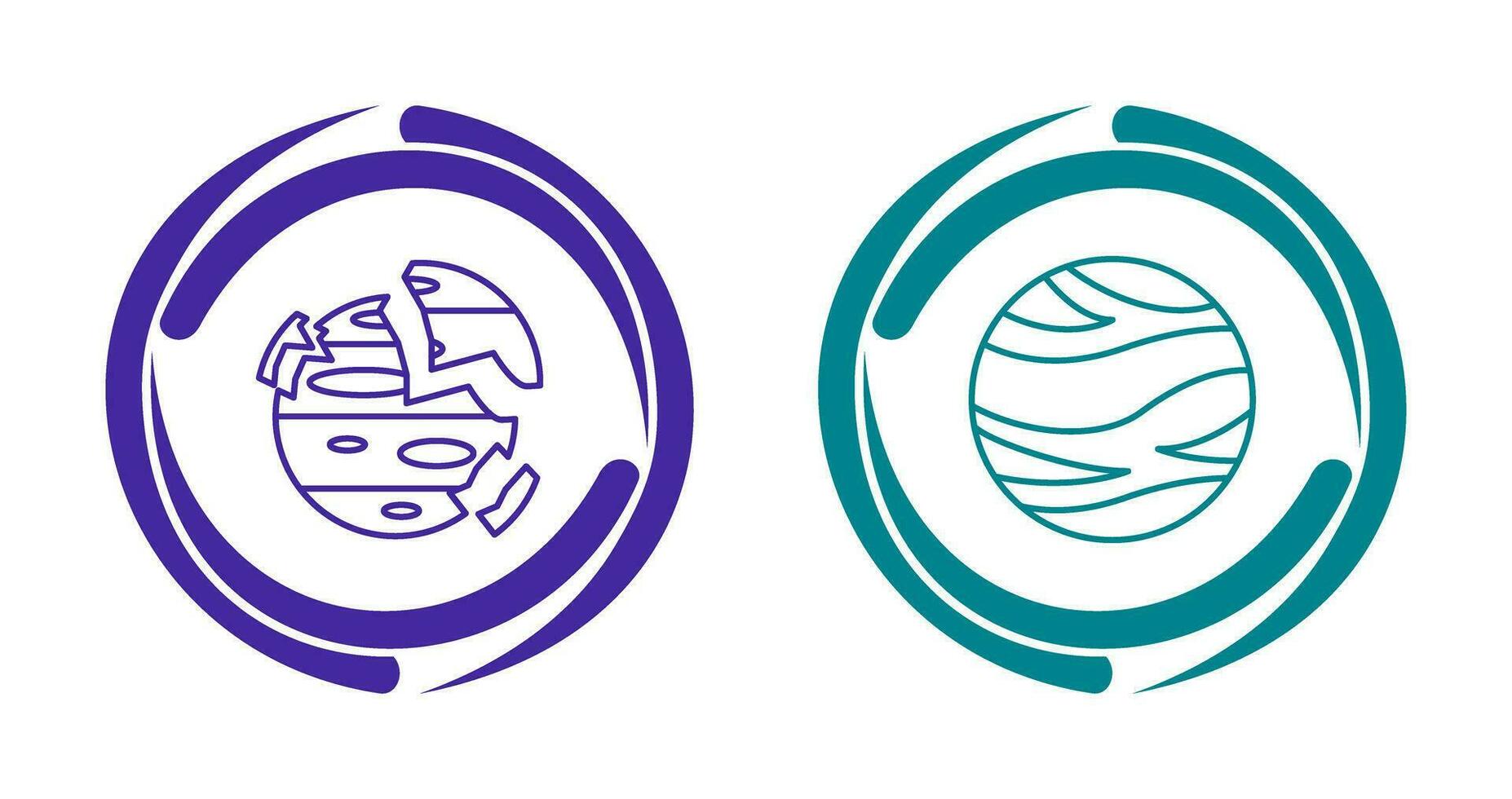 venus and destroyed Icon vector