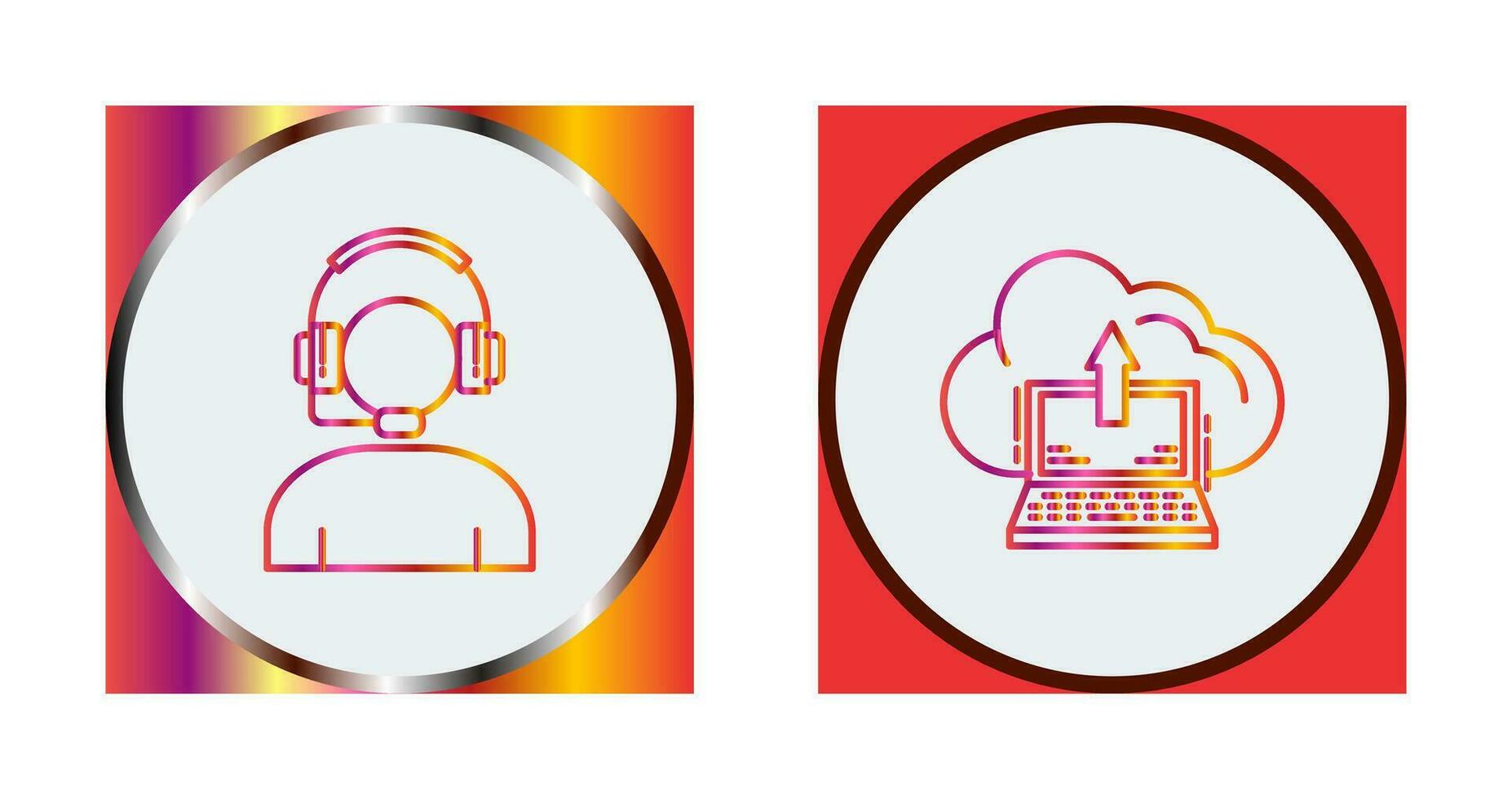 Helpline and backup Icon vector
