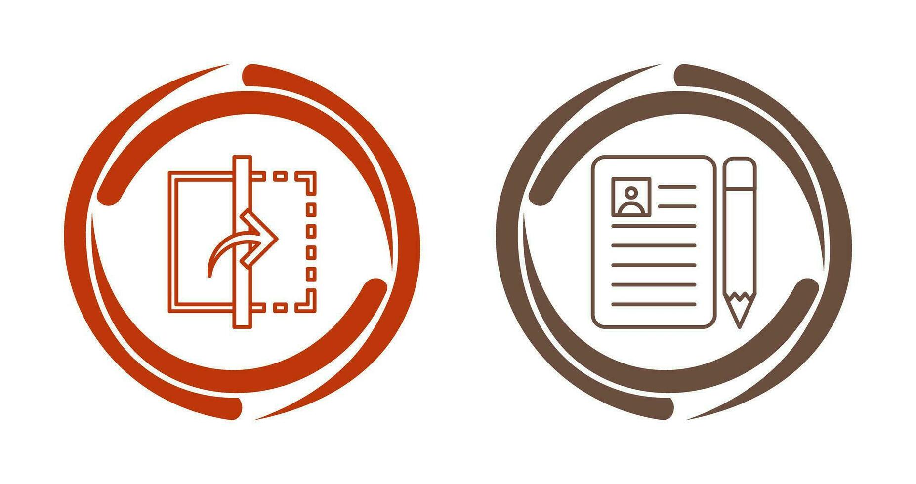 reflect and cv  Icon vector